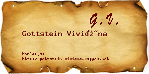 Gottstein Viviána névjegykártya